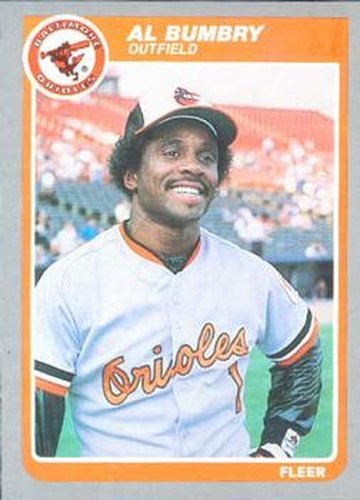 #171 Al Bumbry - Baltimore Orioles - 1985 Fleer Baseball