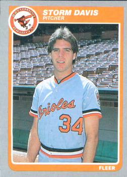 #174 Storm Davis - Baltimore Orioles - 1985 Fleer Baseball