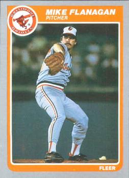 #177 Mike Flanagan - Baltimore Orioles - 1985 Fleer Baseball