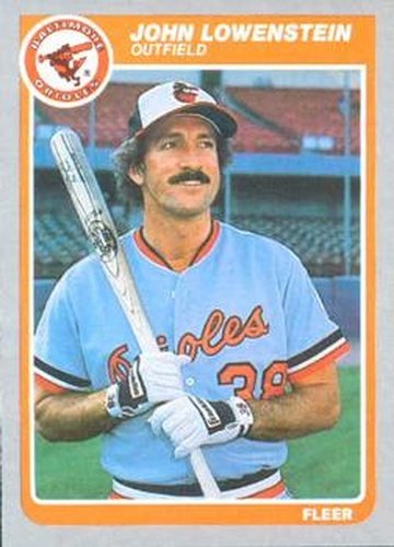 #180 John Lowenstein - Baltimore Orioles - 1985 Fleer Baseball