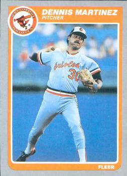 #181 Dennis Martinez - Baltimore Orioles - 1985 Fleer Baseball