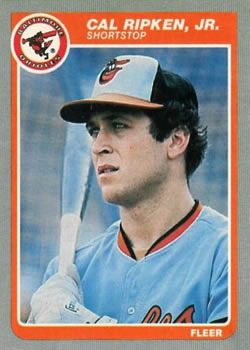 #187 Cal Ripken Jr. - Baltimore Orioles - 1985 Fleer Baseball