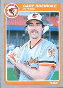 #188 Gary Roenicke - Baltimore Orioles - 1985 Fleer Baseball