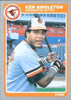 #191 Ken Singleton - Baltimore Orioles - 1985 Fleer Baseball