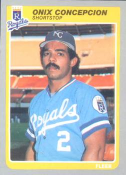 #200 Onix Concepcion - Kansas City Royals - 1985 Fleer Baseball