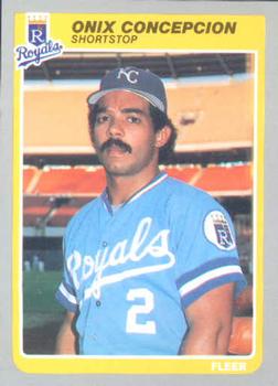 #200 Onix Concepcion - Kansas City Royals - 1985 Fleer Baseball
