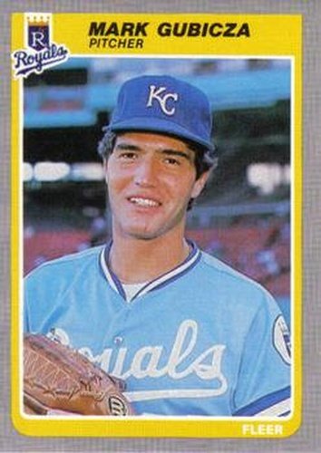 #201 Mark Gubicza - Kansas City Royals - 1985 Fleer Baseball