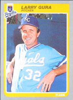 #202 Larry Gura - Kansas City Royals - 1985 Fleer Baseball