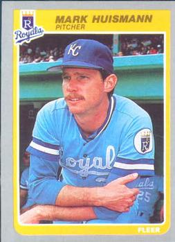 #203 Mark Huismann - Kansas City Royals - 1985 Fleer Baseball