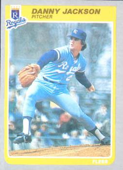 #205 Danny Jackson - Kansas City Royals - 1985 Fleer Baseball
