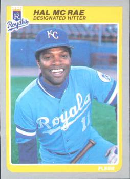 #207 Hal McRae - Kansas City Royals - 1985 Fleer Baseball