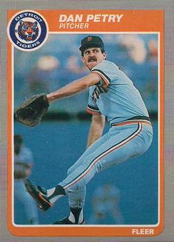 #20 Dan Petry - Detroit Tigers - 1985 Fleer Baseball