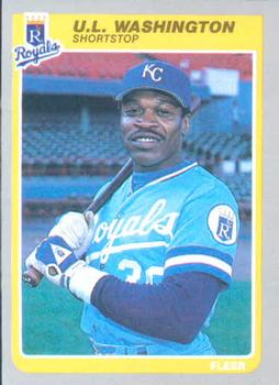 #215 U.L. Washington - Kansas City Royals - 1985 Fleer Baseball