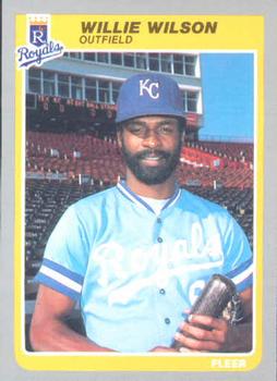 #218 Willie Wilson - Kansas City Royals - 1985 Fleer Baseball
