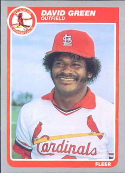 #224 David Green - St. Louis Cardinals - 1985 Fleer Baseball