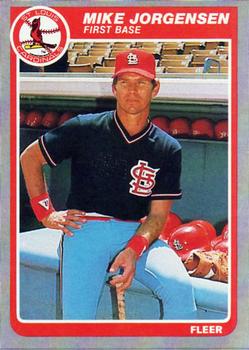 #229 Mike Jorgensen - St. Louis Cardinals - 1985 Fleer Baseball