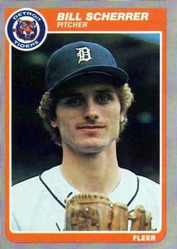 #22 Bill Scherrer - Detroit Tigers - 1985 Fleer Baseball