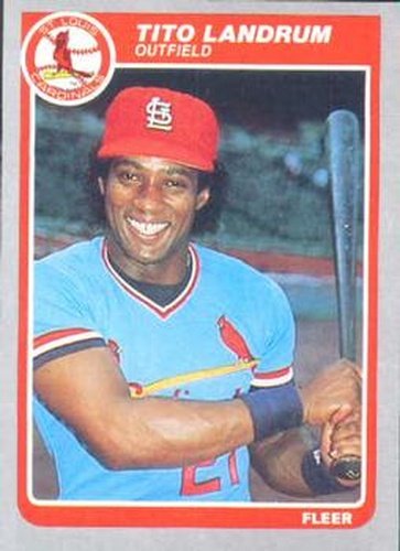 #232 Tito Landrum - St. Louis Cardinals - 1985 Fleer Baseball