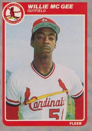 #234 Willie McGee - St. Louis Cardinals - 1985 Fleer Baseball