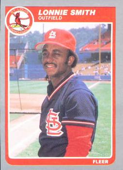 #239 Lonnie Smith - St. Louis Cardinals - 1985 Fleer Baseball
