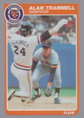 #23 Alan Trammell - Detroit Tigers - 1985 Fleer Baseball