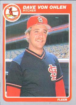 #243 Dave Von Ohlen - St. Louis Cardinals - 1985 Fleer Baseball