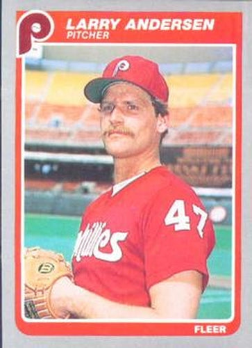 #244 Larry Andersen - Philadelphia Phillies - 1985 Fleer Baseball