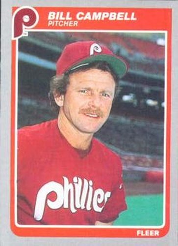 #245 Bill Campbell - Philadelphia Phillies - 1985 Fleer Baseball