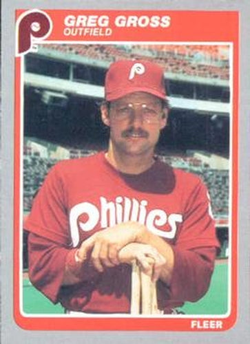 #251 Greg Gross - Philadelphia Phillies - 1985 Fleer Baseball