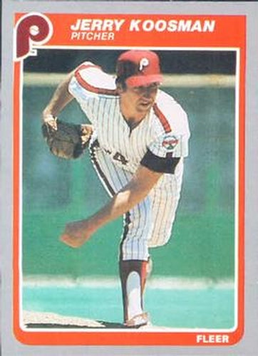 #256 Jerry Koosman - Philadelphia Phillies - 1985 Fleer Baseball