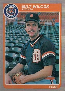 #25 Milt Wilcox - Detroit Tigers - 1985 Fleer Baseball