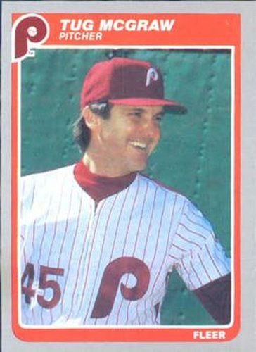 #261 Tug Mcgraw - Philadelphia Phillies - 1985 Fleer Baseball