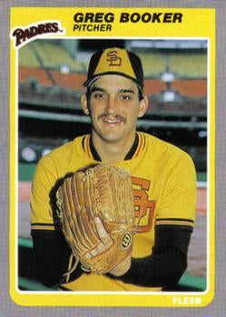 #27 Greg Booker - San Diego Padres - 1985 Fleer Baseball