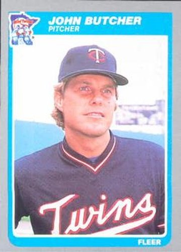 #273 John Butcher - Minnesota Twins - 1985 Fleer Baseball