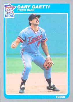 #278 Gary Gaetti - Minnesota Twins - 1985 Fleer Baseball