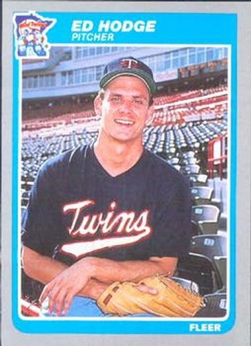 #280 Ed Hodge - Minnesota Twins - 1985 Fleer Baseball