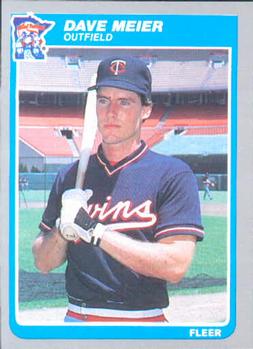 #285 Dave Meier - Minnesota Twins - 1985 Fleer Baseball