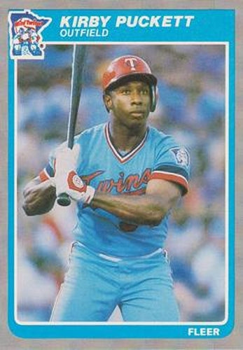 #286 Kirby Puckett - Minnesota Twins - 1985 Fleer Baseball