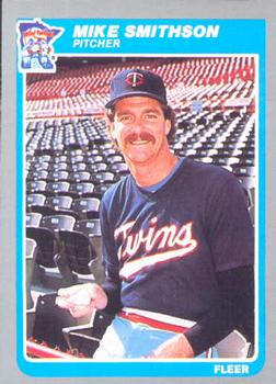 #289 Mike Smithson - Minnesota Twins - 1985 Fleer Baseball