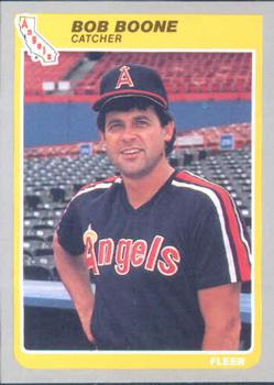 #295 Bob Boone - California Angels - 1985 Fleer Baseball