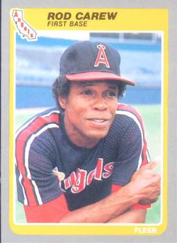 #297 Rod Carew - California Angels - 1985 Fleer Baseball