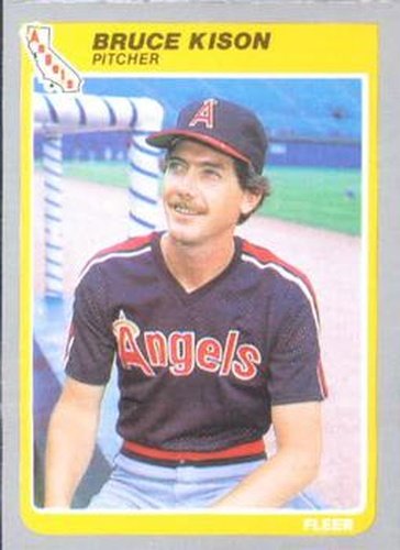 #306 Bruce Kison - California Angels - 1985 Fleer Baseball