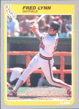 #307 Fred Lynn - California Angels - 1985 Fleer Baseball