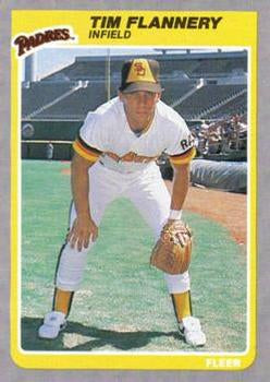 #31 Tim Flannery - San Diego Padres - 1985 Fleer Baseball