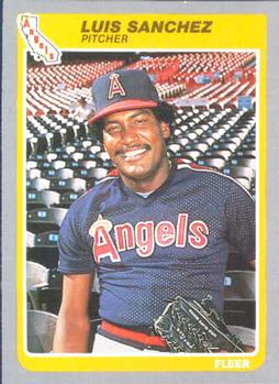 #310 Luis Sanchez - California Angels - 1985 Fleer Baseball