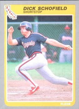 #311 Dick Schofield - California Angels - 1985 Fleer Baseball
