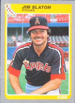 #313 Jim Slaton - California Angels - 1985 Fleer Baseball