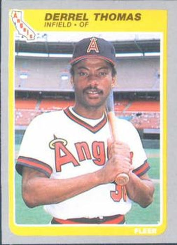 #314 Derrel Thomas - California Angels - 1985 Fleer Baseball