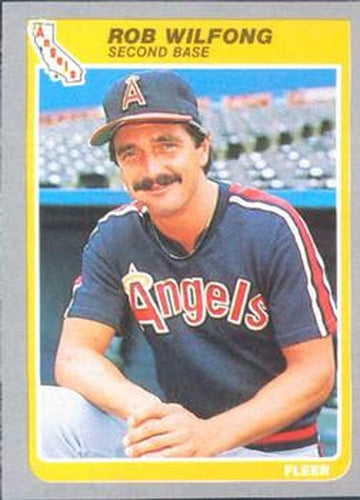 #315 Rob Wilfong - California Angels - 1985 Fleer Baseball