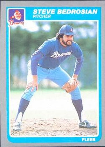 #319 Steve Bedrosian - Atlanta Braves - 1985 Fleer Baseball